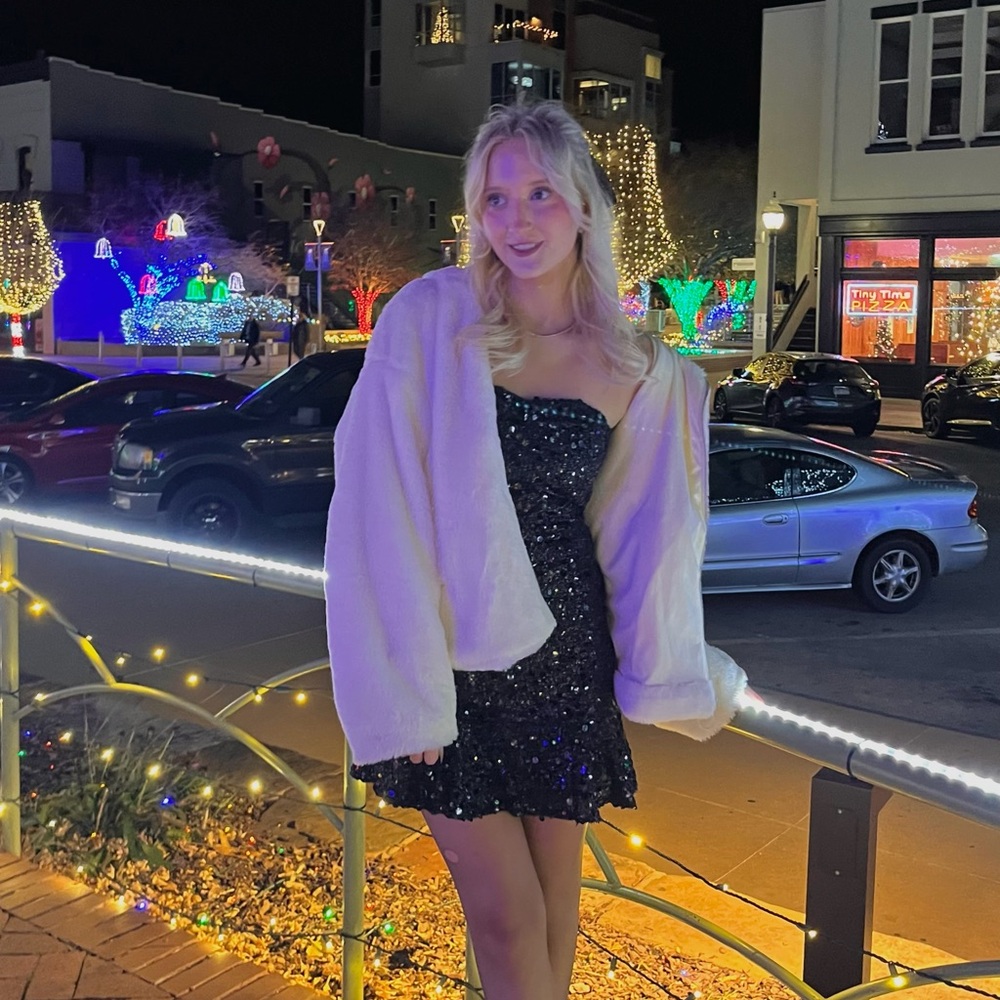 Forever 21 Black Sequin Dress